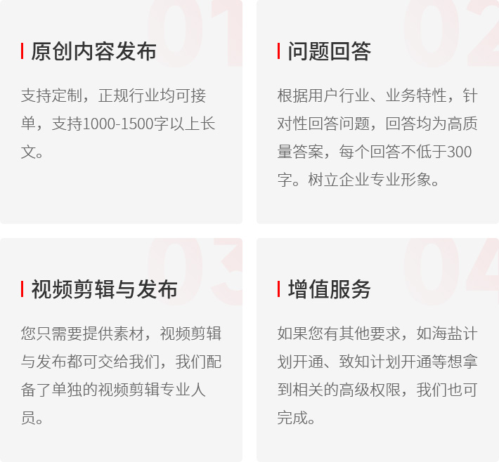 知乎运营服务内容